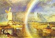 J.M.W. Turner Arundel Castle, with Rainbow. oil painting reproduction